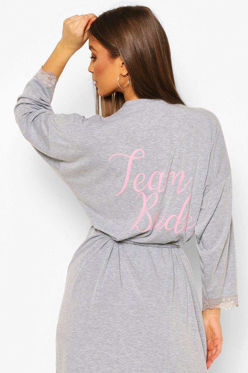 Peignoir oversize doux Team Bride